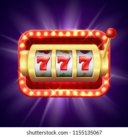 Slot Machine Lucky Sevens Jackpot Concept Stock Vector (Royalty Free ...