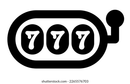 Bote. Tres siete. Clipart vector aislado en fondo blanco.