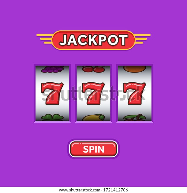 Jackpot\
triple seven in a mauve slot machine. Lucky seven. Casino vegas\
game. Slot machine game prize. Win 777\
jackpot