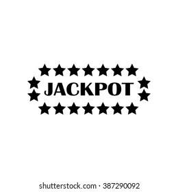 Jackpot vector icon.