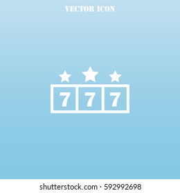 Jackpot vector  icon.
