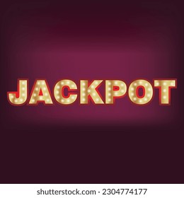 Jackpot, win 10 EPS icon, vector, illustration, symbol
