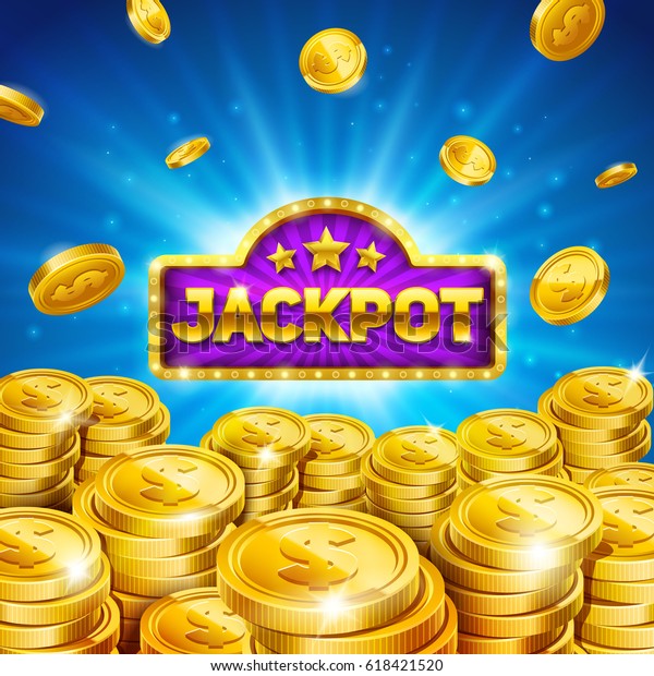 ジャックポットの勝者の背景 金貨のイラスト Eps10のベクター画像 のベクター画像素材 ロイヤリティフリー