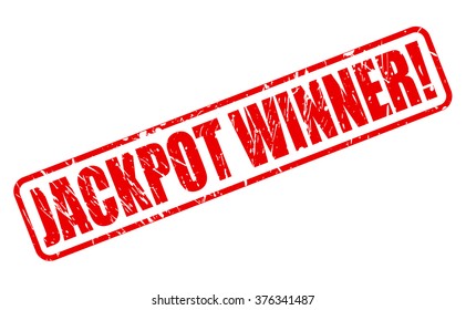 JACKPOT WINNER red stamp text on white