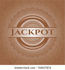 Jackpot wooden signboards