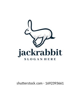 Jackrabbit logo design. Awesome a modern jackrabbit logo. A jackrabbit logotype.