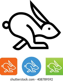 Jackrabbit / white rabbit icon