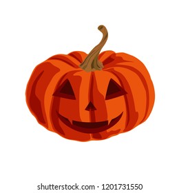 Jack's face orange Halloween pumpkin 