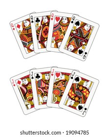 jacks and queens poker (also available in raster format)