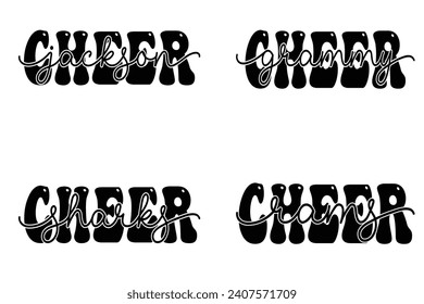 Jackson Cheer, Grammy cheer, Sharks Cheer, Rams Cheer kids T-shirt designs

