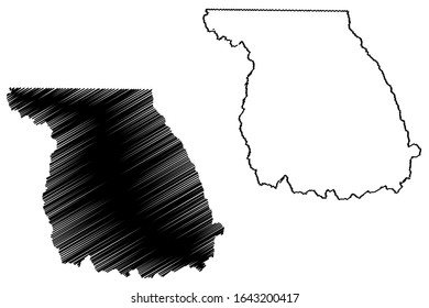 Jackson County, Colorado (U.S. county, United States of America,USA, U.S., US) map vector illustration, scribble sketch Jackson map
