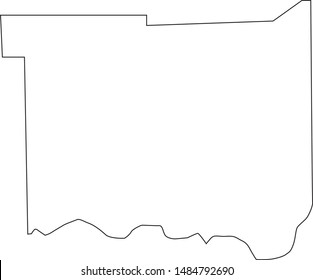 Jackson County Map In State Of Indiana United States