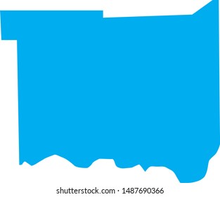 Jackson County Map In State Of Indiana United States