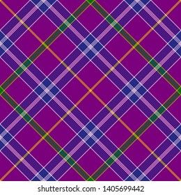 Jackson Tartan. Diagonal cell, seamless pattern for fabric, kilts, skirts, plaids