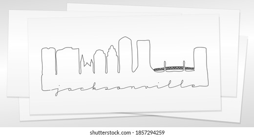 34 Jacksonville fl skyline Stock Vectors, Images & Vector Art ...