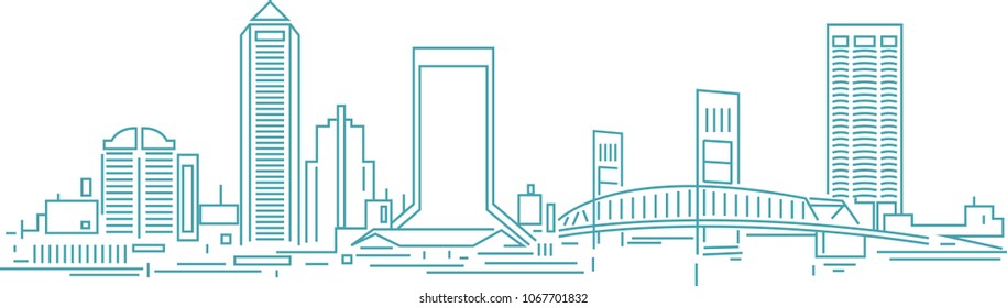 Jacksonville Florida Skyline