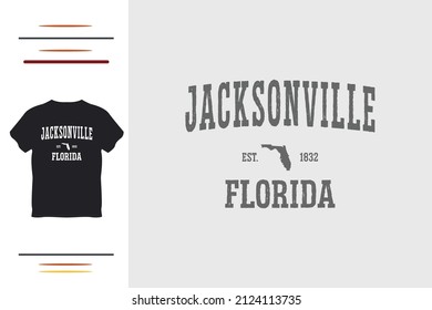 Jacksonville lover t shirt design