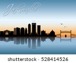 Jacksonville skyline - vector illustration