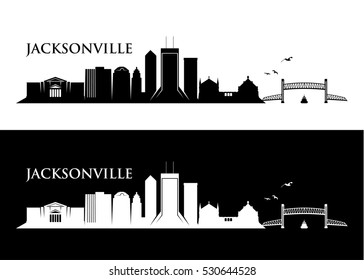 Jacksonville Skyline - Vector Illustration

