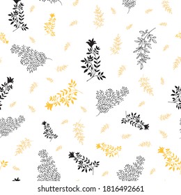 Jacquard effect wild meadow grass seamless vector pattern background. Monochrome aqua blue backdrop of scattered leaves. Damask style design. Botanical modern foliage repeat. All over print.