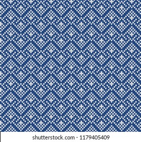 Jacquard Fairisle Design. Seamless Knitting Pattern