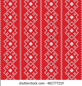 Jacquard Fairisle Seamless Knitting Pattern