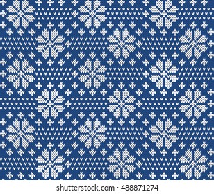 Jacquard Fairisle Wool Seamless Knitting Pattern