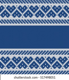 Jacquard Heart Seamless Knitting Pattern