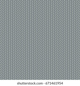 Jacquard knitting pattern micro chevron zig zag sweater texture. Simple woven stripes all over design. Minimal monochrome vertical lines textured motif. Cozy winter print block. Vector illustration.