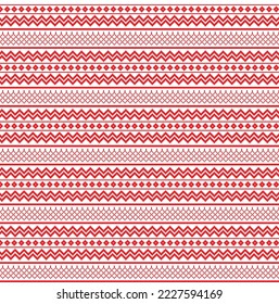 Jacquard sweater pattern for flat knit vector design