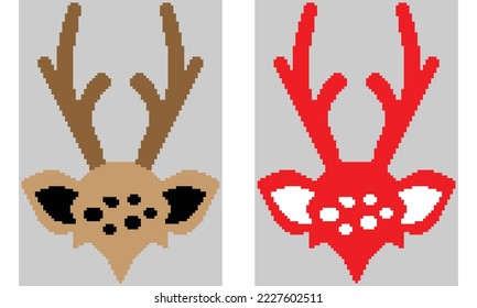 Jacquard sweater pattern for flat knit vector design