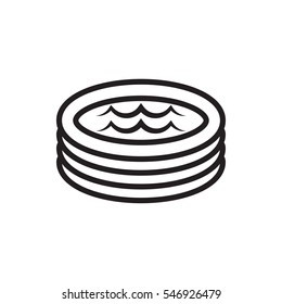 jacuzzi icon illustration isolated vector sign symbol