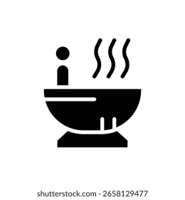 Icono de jacuzzi logotipo conjunto de signos Vector de contorno