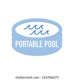 jacuzzi icon on white. Simple filled jacuzzi vector icon.