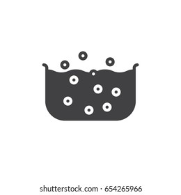 Jacuzzi icon vector, filled flat sign, solid pictogram isolated on white. Symbol, logo illustration. Pixel perfect