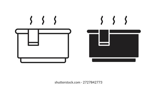 Iconos de jacuzzi. Iconos de contorno Vector colección. ilustraciones planas