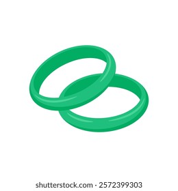 Jade Bangles, China Symbols Vector Illustration