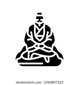 jade emperor taoism glyph icon vector. jade emperor taoism sign. isolated symbol illustration