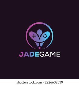 Jade Game logo design. Jade icon logo design. Jade Tree Logo