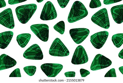 Jade Gemstone Seamless Pattern. Wallpaper With Green Minerals. 