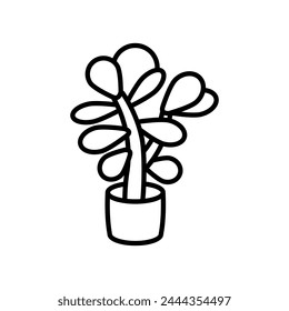 Jade Plant icon in vector. Logotype