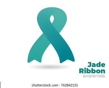 Jade Ribbon Campaign Awareness About Hepatitis Stock Vector (Royalty ...