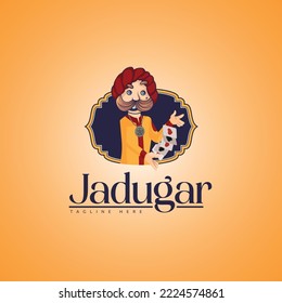 Jadugar vector mascot logo template.