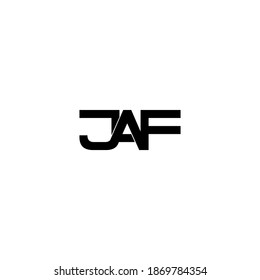 jaf letter original monogram logo design