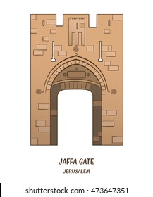 Jaffa Gate In Jerusalem