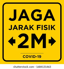 20+ Ide Stiker Covid Jaga Jarak