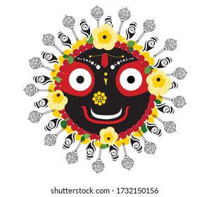 Ilustración gráfica vectorial de Jagannath
