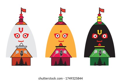 Ilustración gráfica vectorial de Jagannath