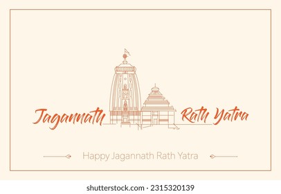 jagannath rath yatra illustration for festival