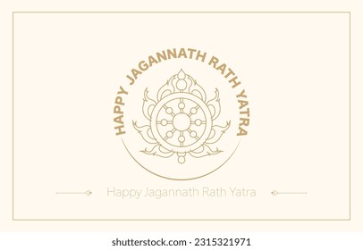 jagannath rath yatra poster illustration for festival